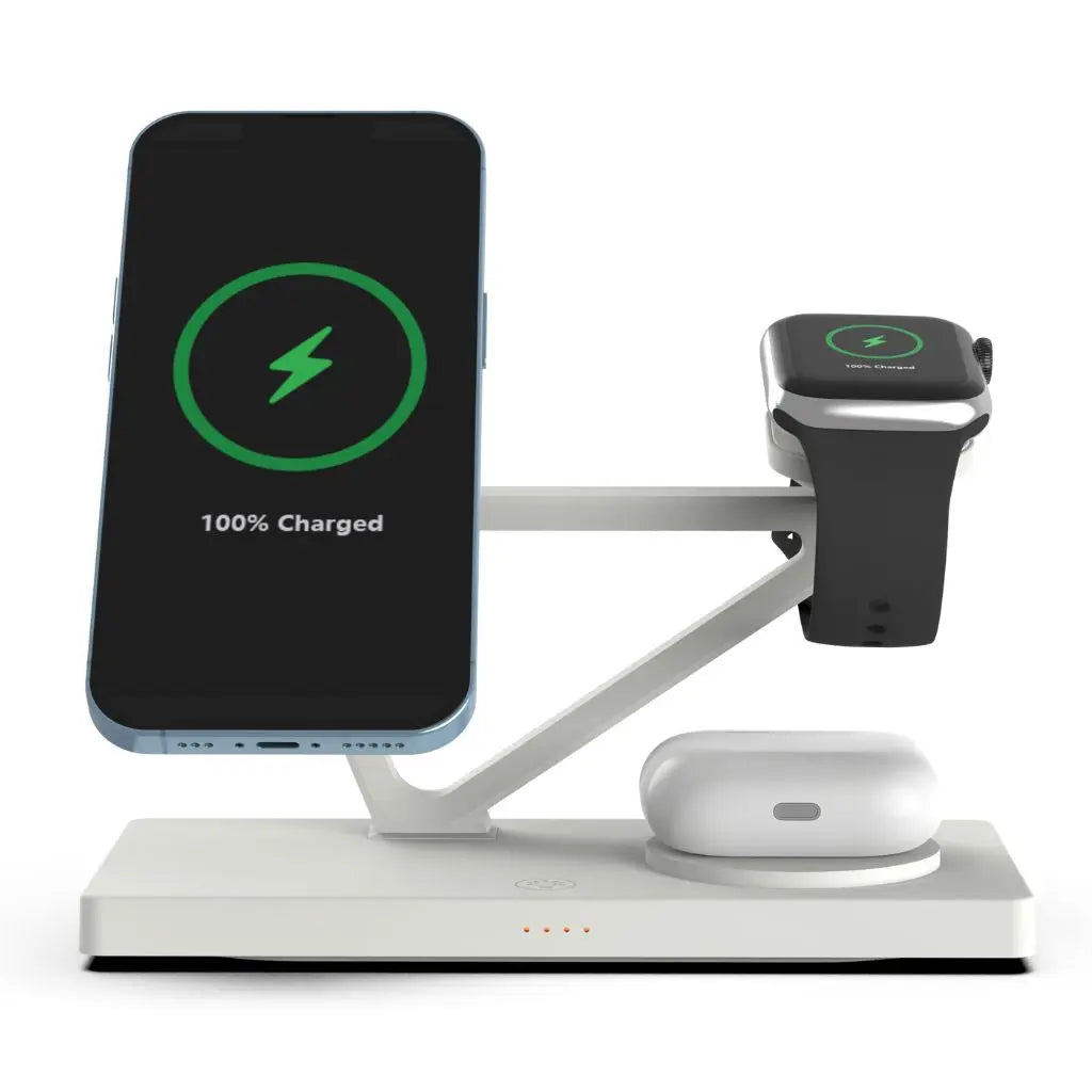 3 in 1 Wireless Charging Station with MagSafe for Apple iPhone 15 Pro Max, Apple Watch Ultra, and Apple AirPods Pro