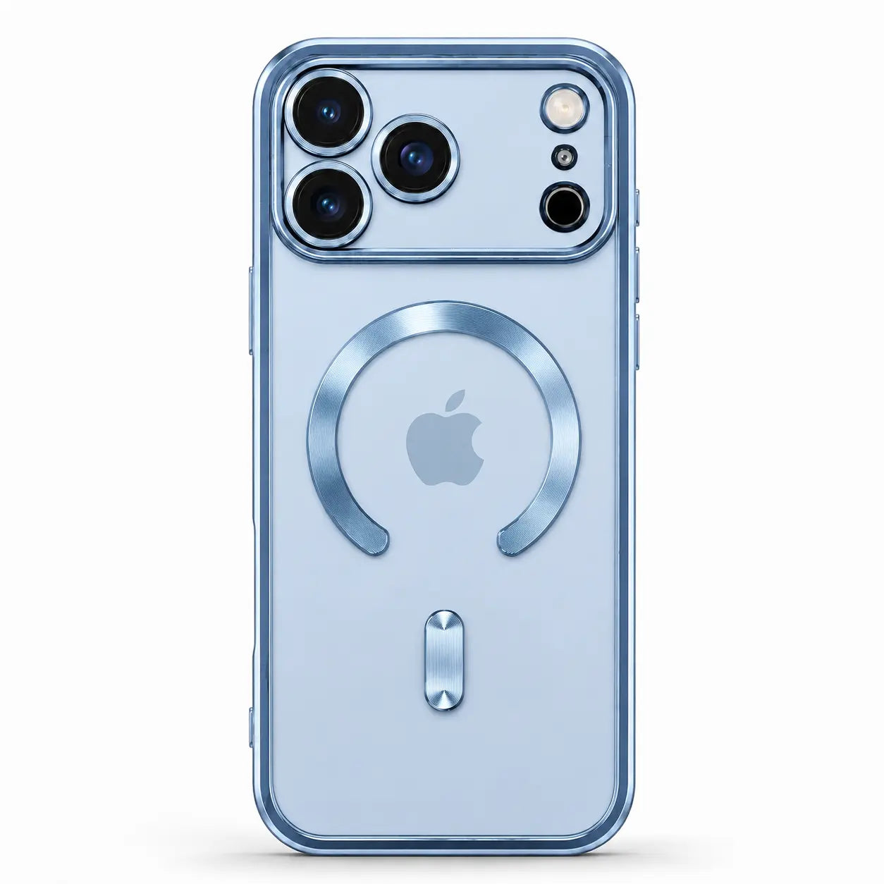 Transparent phone case designed for magnetic wireless charging

