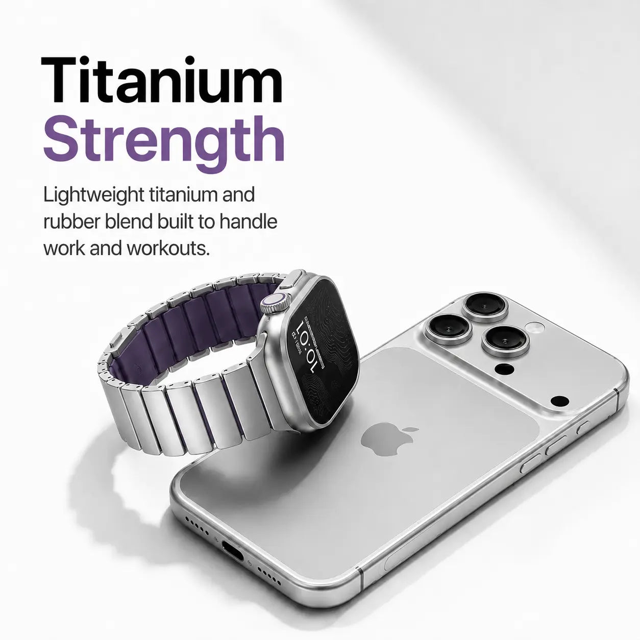 titanium sport band apple watch violet #color_Titanium Violet