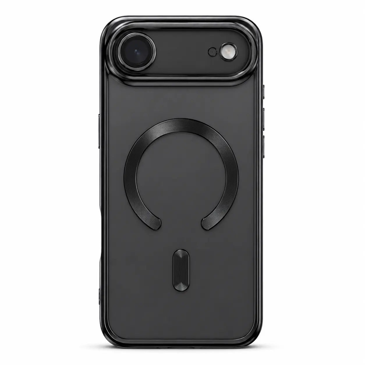 Clear phone cover compatible with magnetic wireless charging accessories
