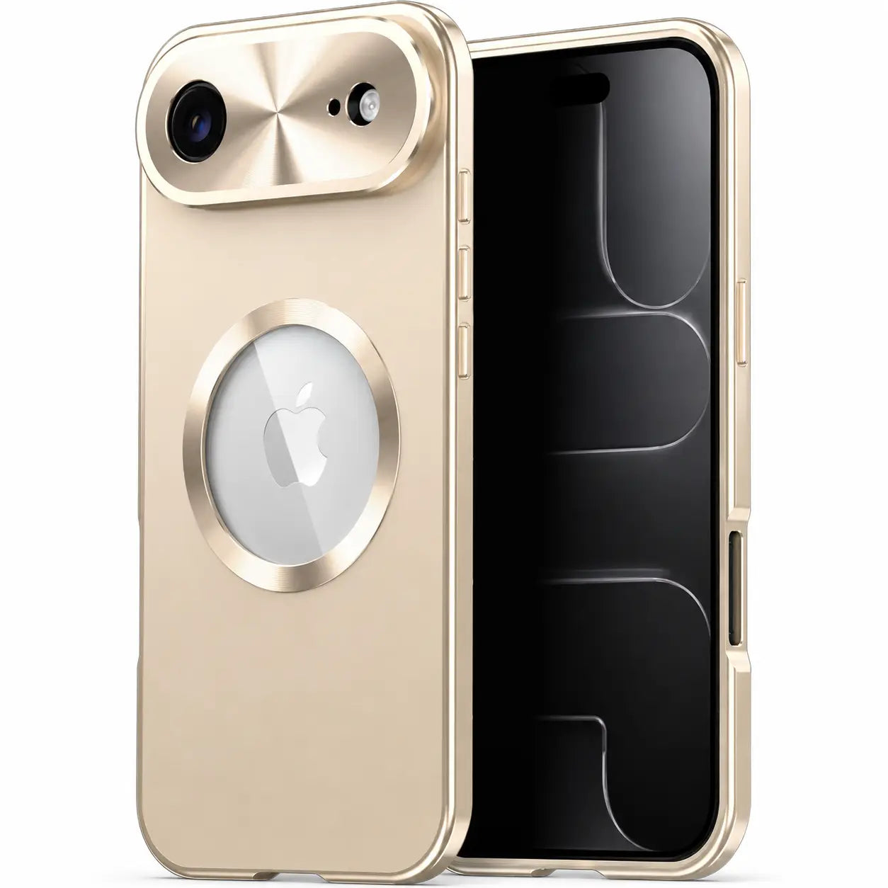 iPhone case with color-matched frame and enclosed protective design