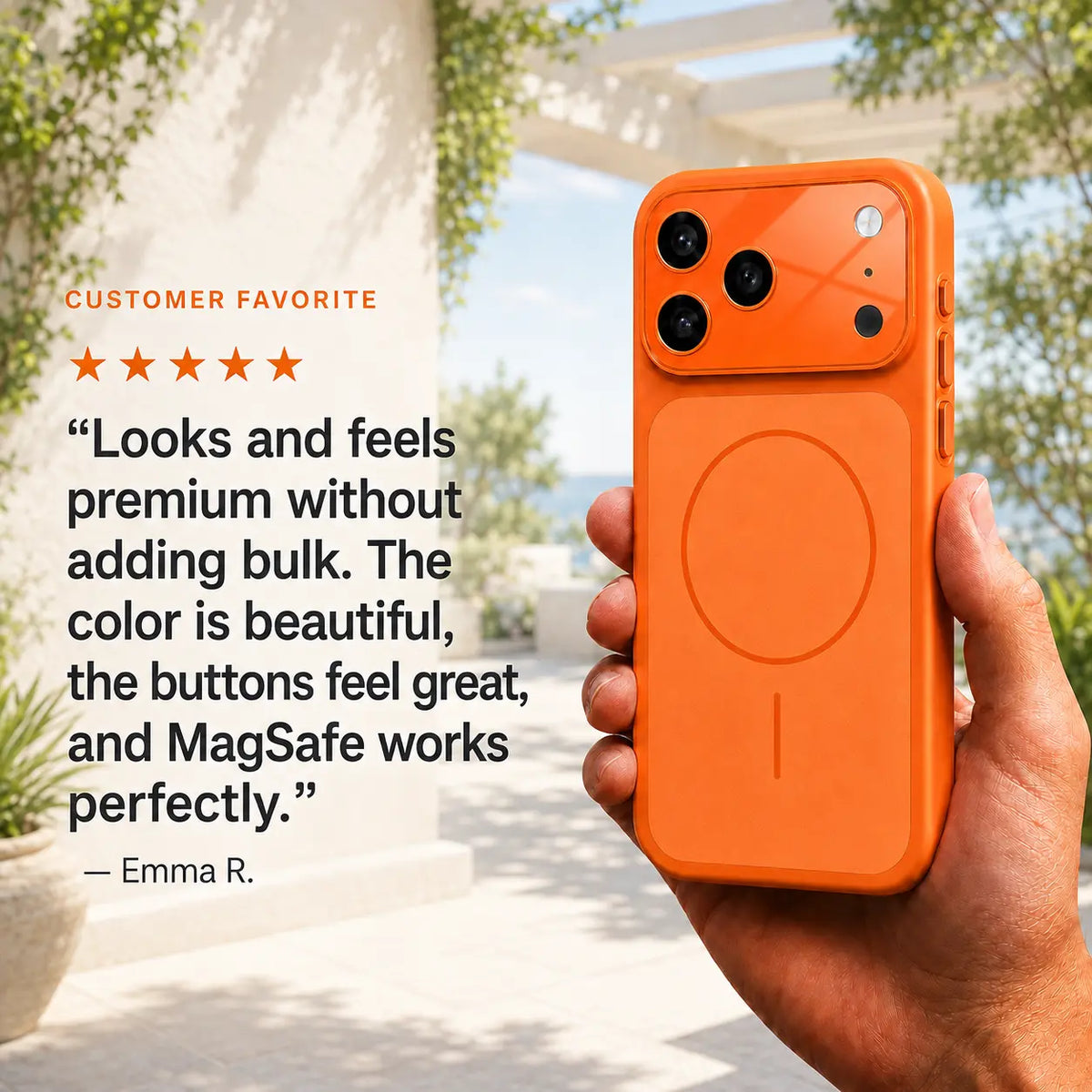 Protective phone case with magnetic charging support