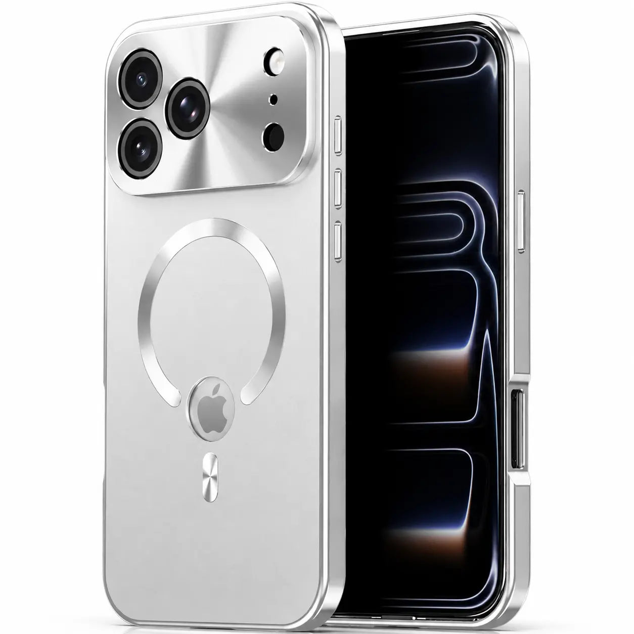 iPhone 17 Pro metal frame case with built-in privacy screen
