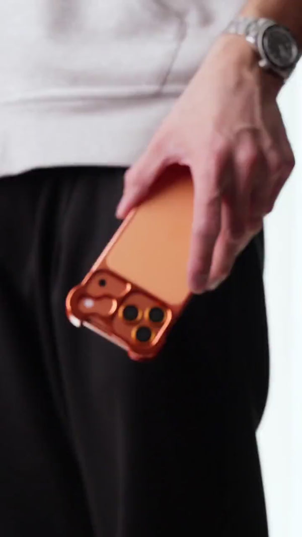 Edge Base minimal iPhone bumper case — sliding easily into a pocket or bag