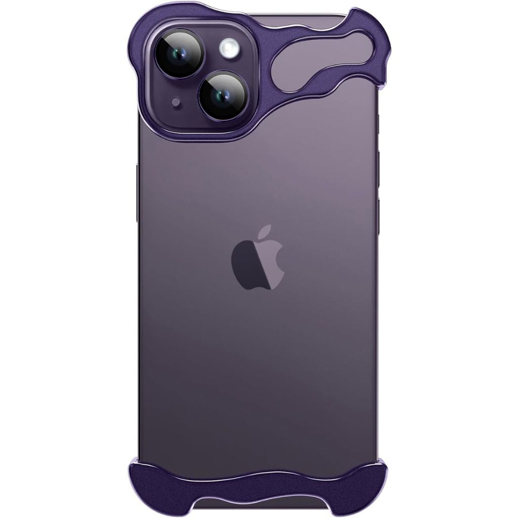 Purple minimal phone case with a metal camera frame #color_Lavender Purple